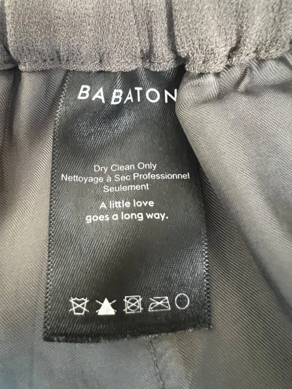 Aritzia Babaton Conan Crepe Dress/Casual Pants size L Taupe Athleisure Weekend